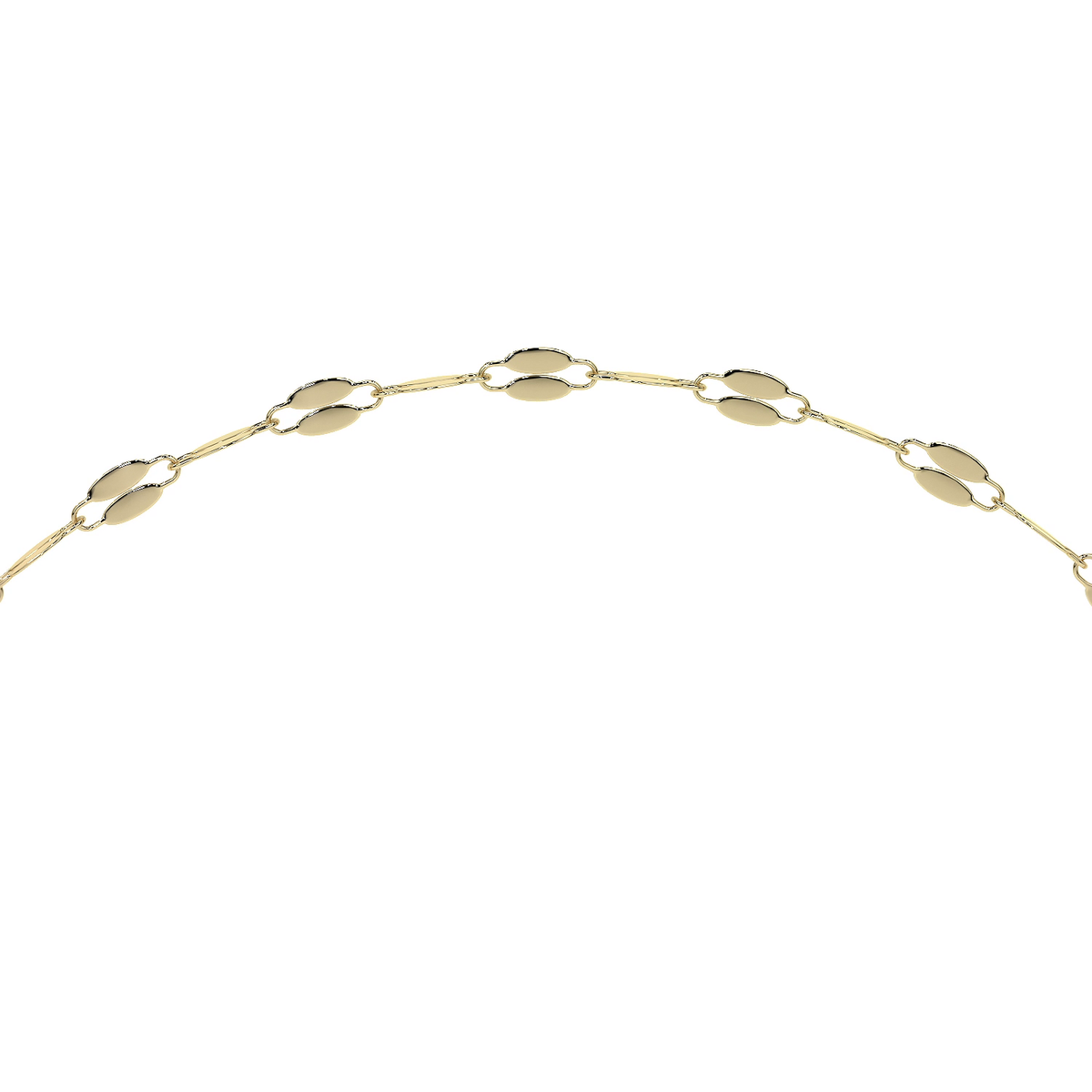 Esclava de Oro 10K Estilo Fígaro Serpentina Italiano | Pulsera Delicada de Joyería Fina