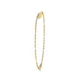 Pulsera Esclava de Oro 10K Estilo Fígaro 3x1 con Placa | Joyería Italiana