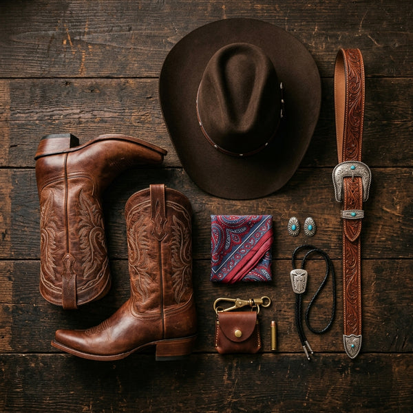 Pack de Botas Vaqueras y Accesorios Aylesva Mx Color Pack S & Accesorios