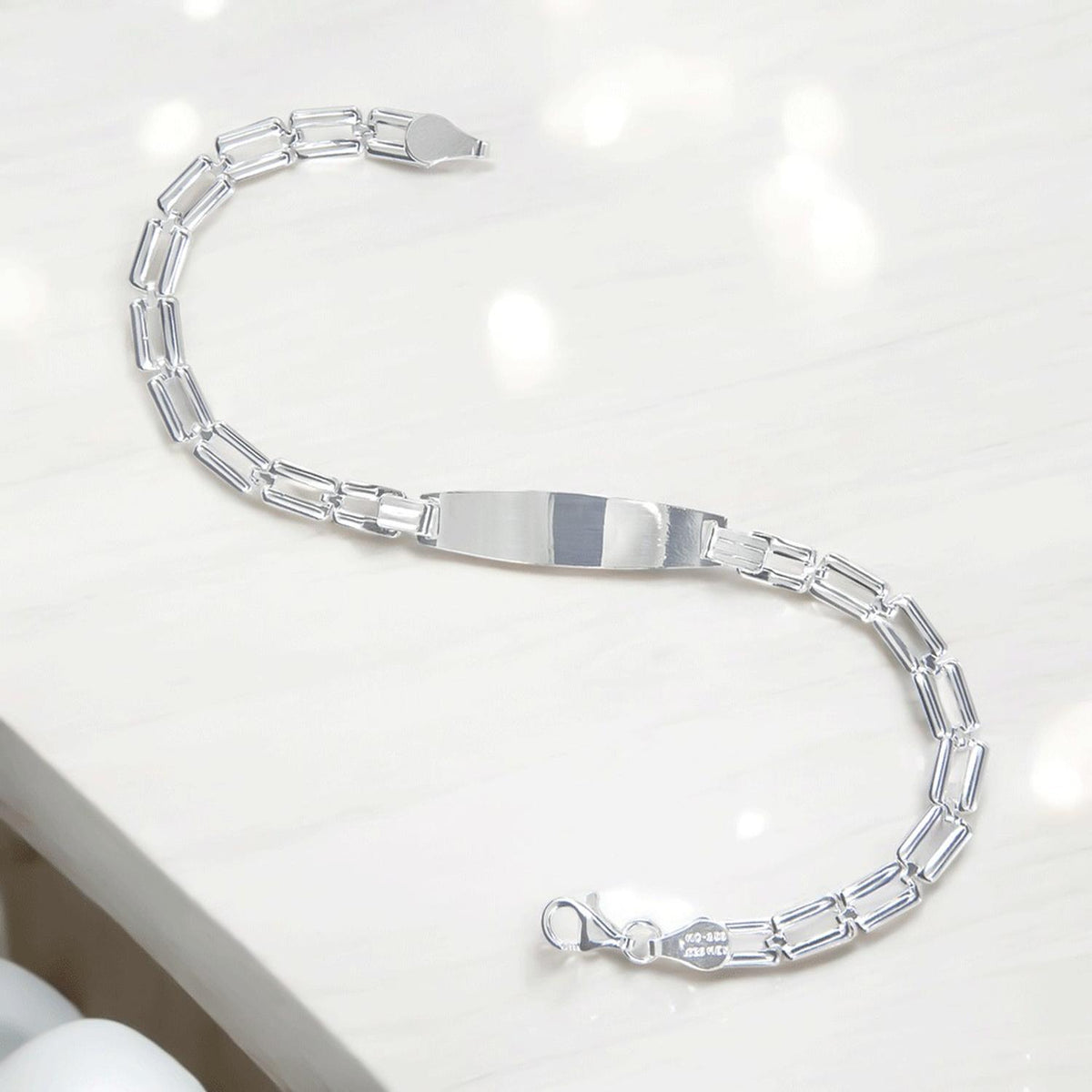 Pulsera Esclava De Plata Ley 925 Para Niña