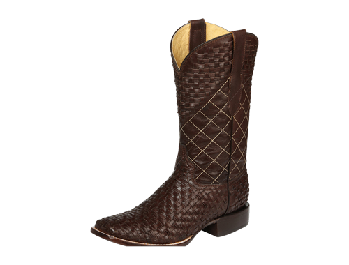 Bota Vaquera de Hombre El General Rodeo en Piel Color Café 45440