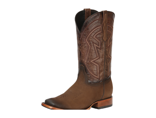 Bota Vaquera de Hombre El General Rodeo en Piel Nobuck Color Camel 45568