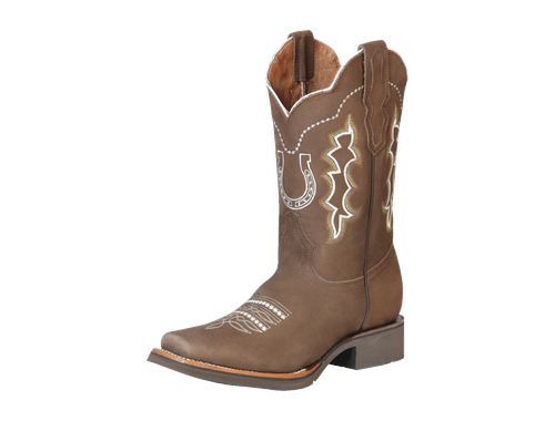 Bota Vaquera de Hombre El General Rodeo en Piel Nobuck Color Camel 51116