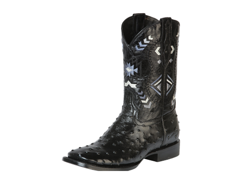 Bota Vaquera de Hombre El General Rodeo en Piel Color Negro 51240