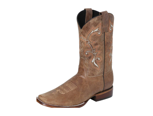Bota Vaquera de Hombre El Señor de los Cielos Rodeo en Piel Color Tan 124068