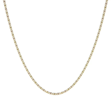 Cadena de Oro 10K Valentino 55cm | Collar de Oro Italiano 2.3mm con Broche de Argolla | Joyería Fina