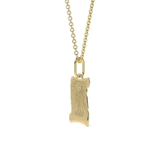 Dije de Oro 10K Medalla Religiosa Sagrado Caliz | Dije Oro Italiano 12mm | Joyería Fina