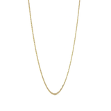 Cadena de Oro 14K Valentino 40cm | Collar de Oro Italiano con Broche de Argolla | Joyería Fina