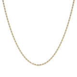 Cadena de Oro 14K Valentino 40cm | Collar de Oro Italiano con Broche de Argolla | Joyería Fina