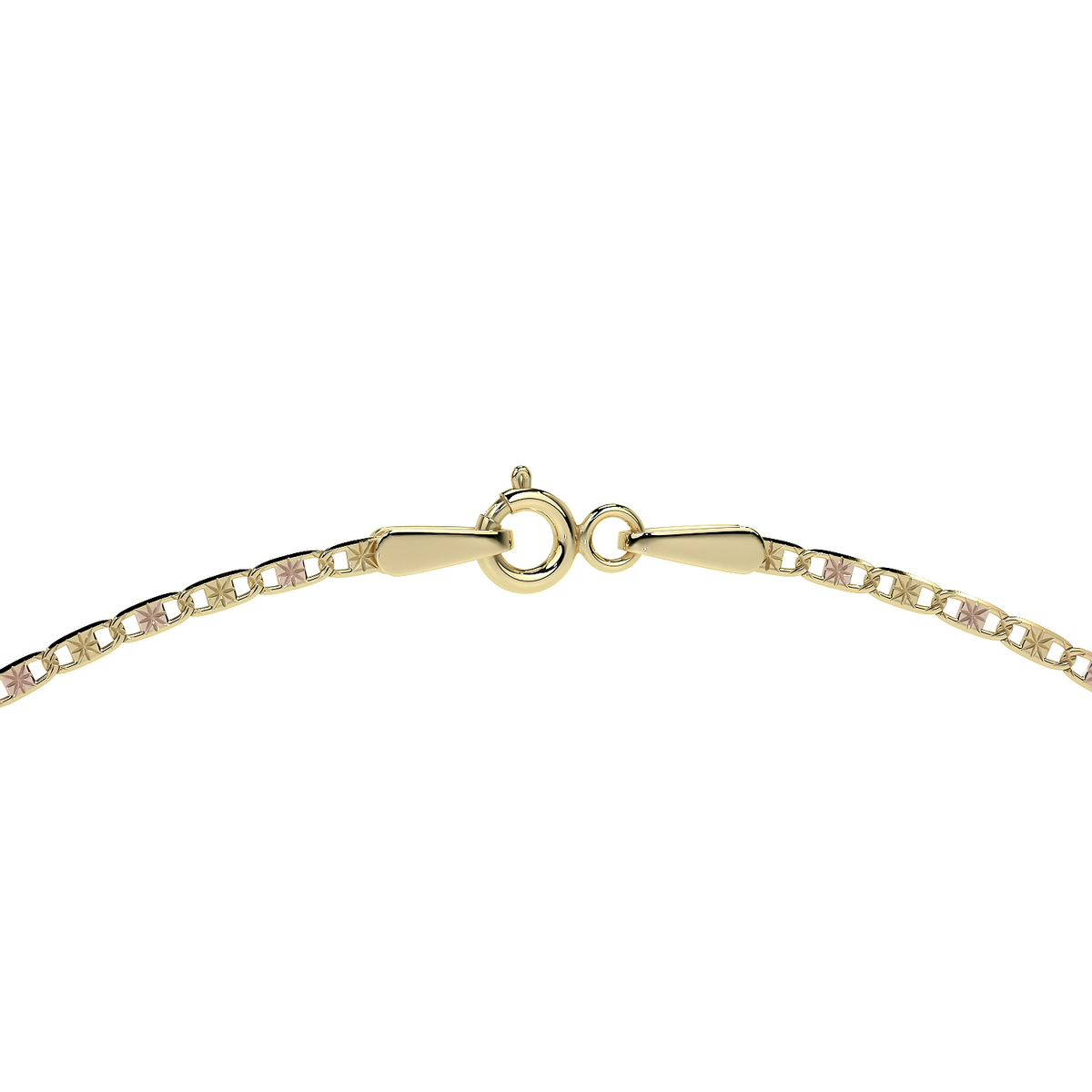 Cadena de Oro 10K Valentino 55cm | Collar de Oro Italiano 2.3mm con Broche de Argolla | Joyería Fina