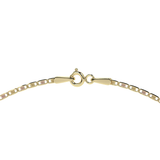 Cadena de Oro 14K Valentino 40cm | Collar de Oro Italiano con Broche de Argolla | Joyería Fina