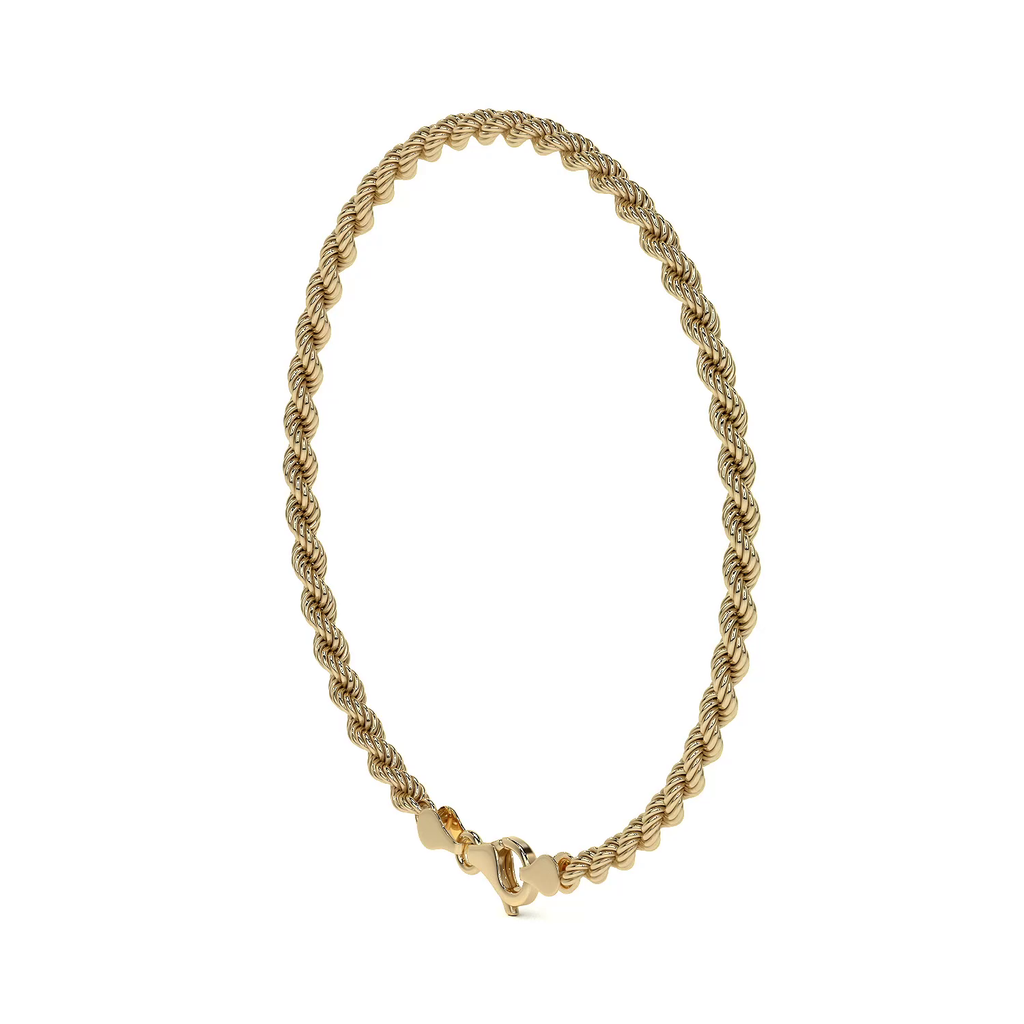 Pulsera de Oro 14K Estilo Torsal Italiano | Brazalete Elegante y Sofisticado