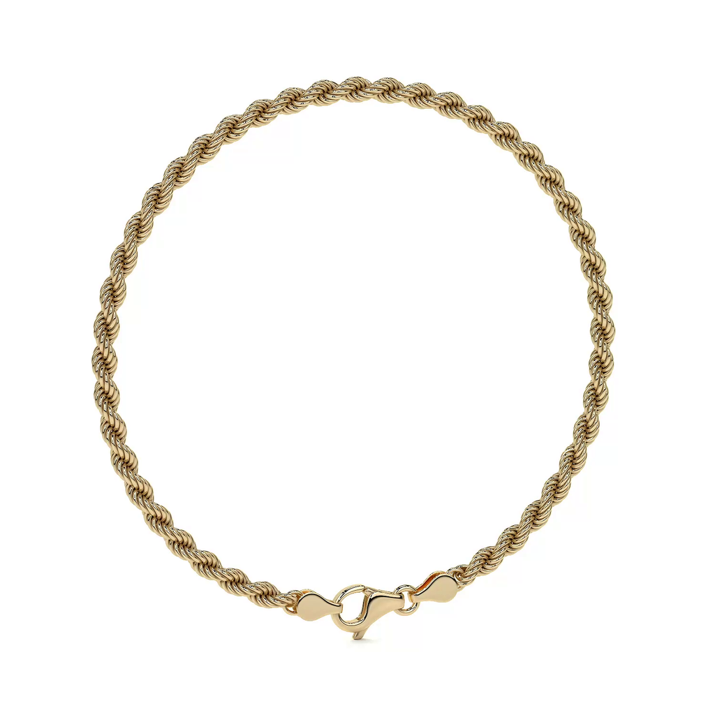 Pulsera de Oro 10K para Hombre Estilo Torsal Italiano | Brazalete Masculino Elegante