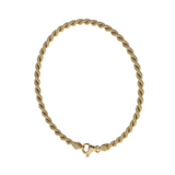 Pulsera de Oro 14K Estilo Torsal Italiano | Brazalete Elegante y Sofisticado