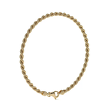 Pulsera de Oro 10K Estilo Torsal Italiano | Brazalete Elegante de 3.8mm