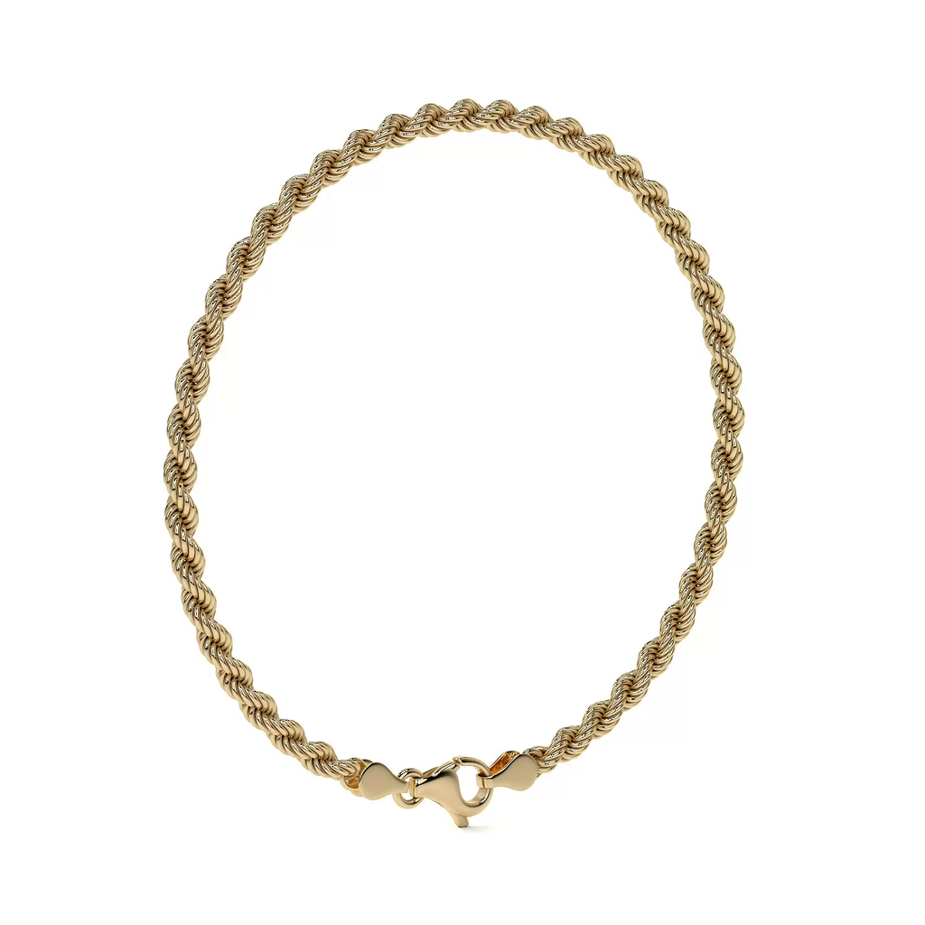 Pulsera de Oro 14K Estilo Torsal Italiano | Brazalete Elegante y Sofisticado