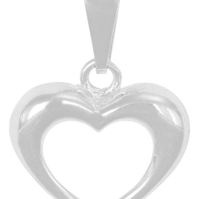 Dije De Plata Ley 925 De Corazon Liso