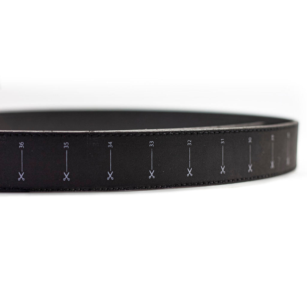 Cinturón Negro De Piel Recortable