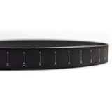 Cinturón Negro De Piel Recortable