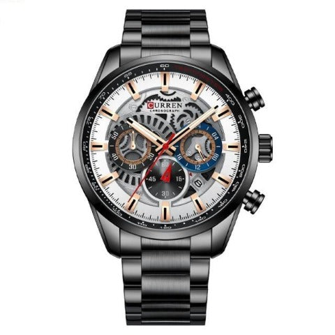 Reloj Cronógrafo Curren CUR-212 en Acero Inoxidable con Subdiales y Fechador