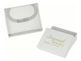 Esclava Turca De Plata 925 Barbada Con Zirconia De 19.5 Cm