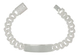 Esclava Turca De Plata 925 Barbada Con Zirconia De 19.5 Cm