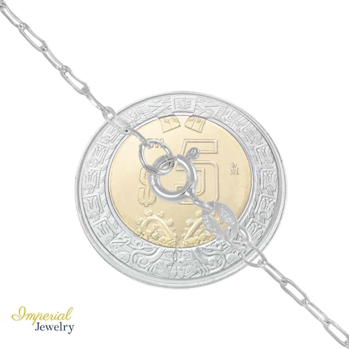 Pulsera De Plata 925 Con Estrella Y Bola Diamantada 18 Cm