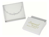 Pulsera De Plata 925 Con Cruz Y Bola Diamantada 18 Cm