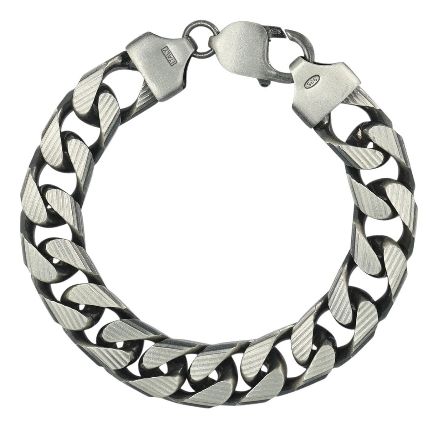Pulsera De Plata 925 Cubana 19cm Calibre 10.7mm Italiana