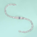 Pulsera Esclava De Plata Ley 925 Para Niña