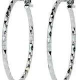 Arete Arracada Diamantada De Plata Ley 925 Para Mujer Confeti