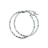 Arete Arracada Diamantada De Plata Ley 925 Para Mujer Confeti