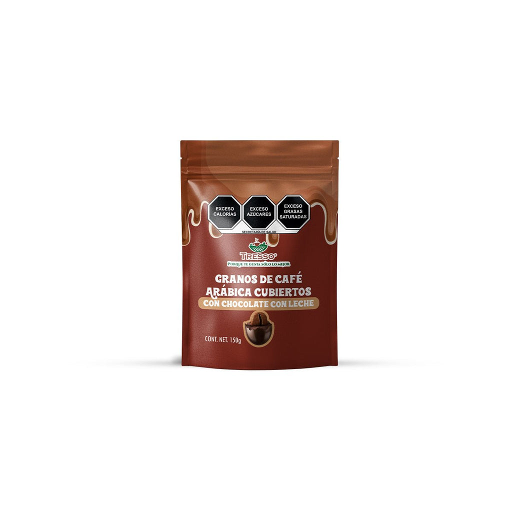 Frasco Granos de Café con Chocolate Amargo 150g