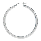 Arete Arracada De Plata Ley 925 Para Mujer con tubo Ovalado