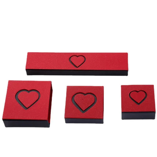 Joyero Corazón San Valentín Cartón Rojo Calenbi