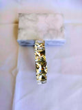 Brazalete Cobre Circonita Cubica Colores Elástica Dorado Calenbi