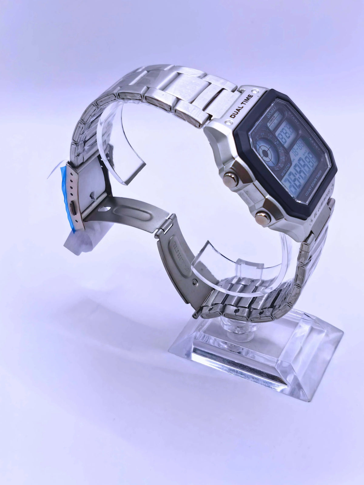 Wa0007 - Reloj Digital Acero Inoxidable Plata Skmei
