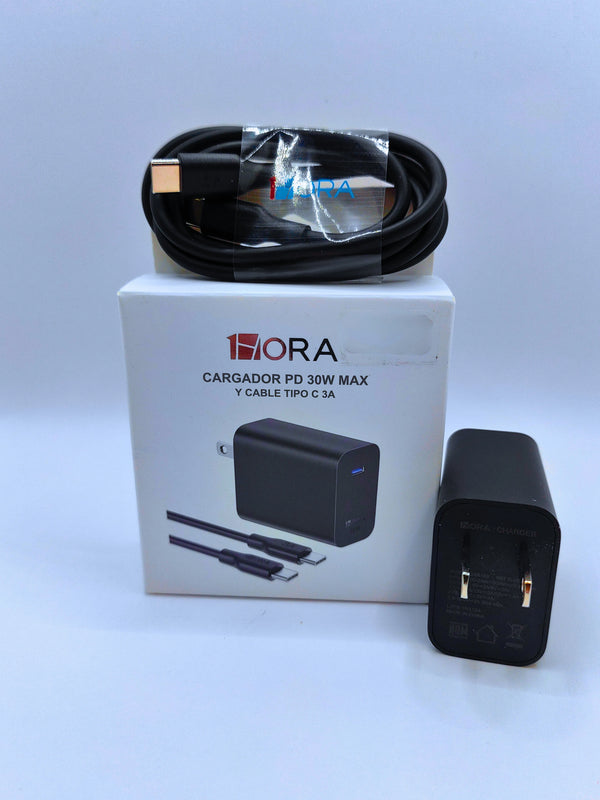 Gar165 - Cargador Pd 30w Max Y Cable Tipo  C  3a