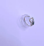 Anillo S925 Ley "Alacrán" Circonita Morada Ajustable Calenbi