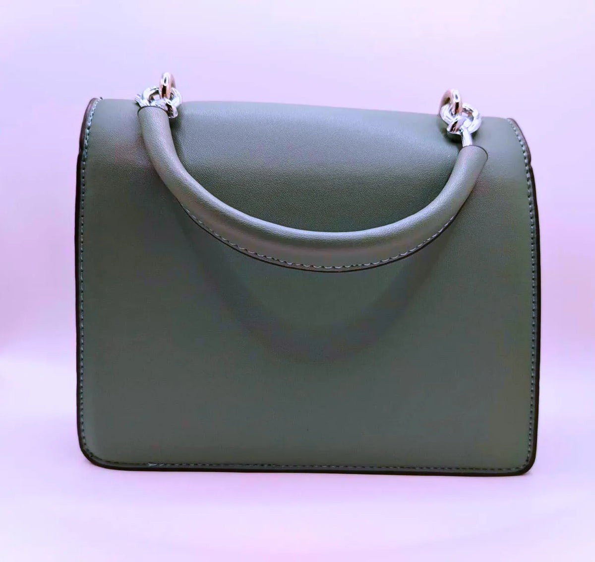 Bolsa Hombro Pequeña Cuero Verde Calenbi