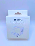 Gar163 - Cargador De Doble Puerto (usb  C  Y Usb  A ) 20w Y