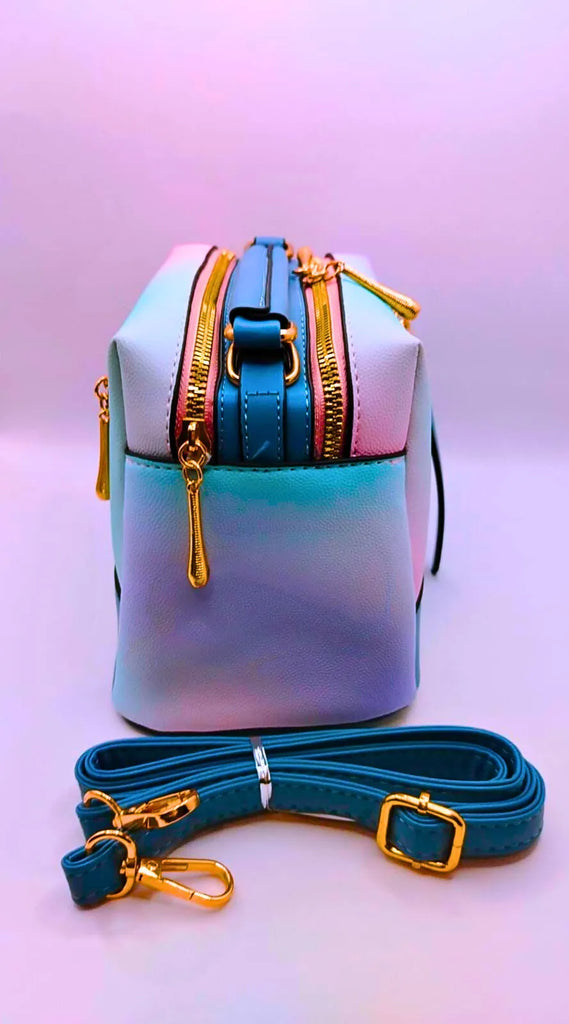 Bolsa Pequeña Hombro Azul Multicolor Calenbi