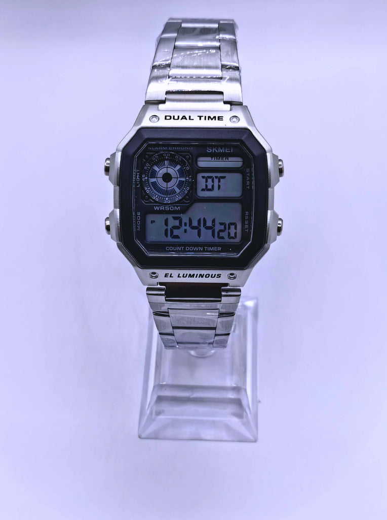 Wa0007 - Reloj Digital Acero Inoxidable Plata Skmei