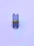 Anillo S925 Esterlina "Compromiso" MOISSANITA Chapa Oro 14k Calenbi