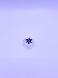 Anillo Plata Ley 925 Pandora Flor Circonita  Azul Marino Calenbi