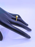 Anillo Plata Ley 925 "Compromiso 3" Chapa Oro 14k Calenbi