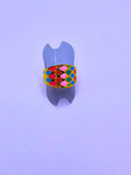 Anillo Acero Inoxidable Recina Epoxica Chapa Oro  14k Calenbi