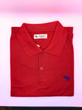 Playera Polo Caballero Chica Rojo