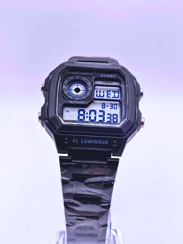Wa0008 - Reloj Digital Acero Inoxidable Negro Skmei