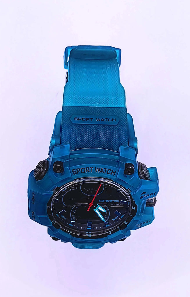 Wa0019 - Reloj Analógico Digital Turquesa Sanda
